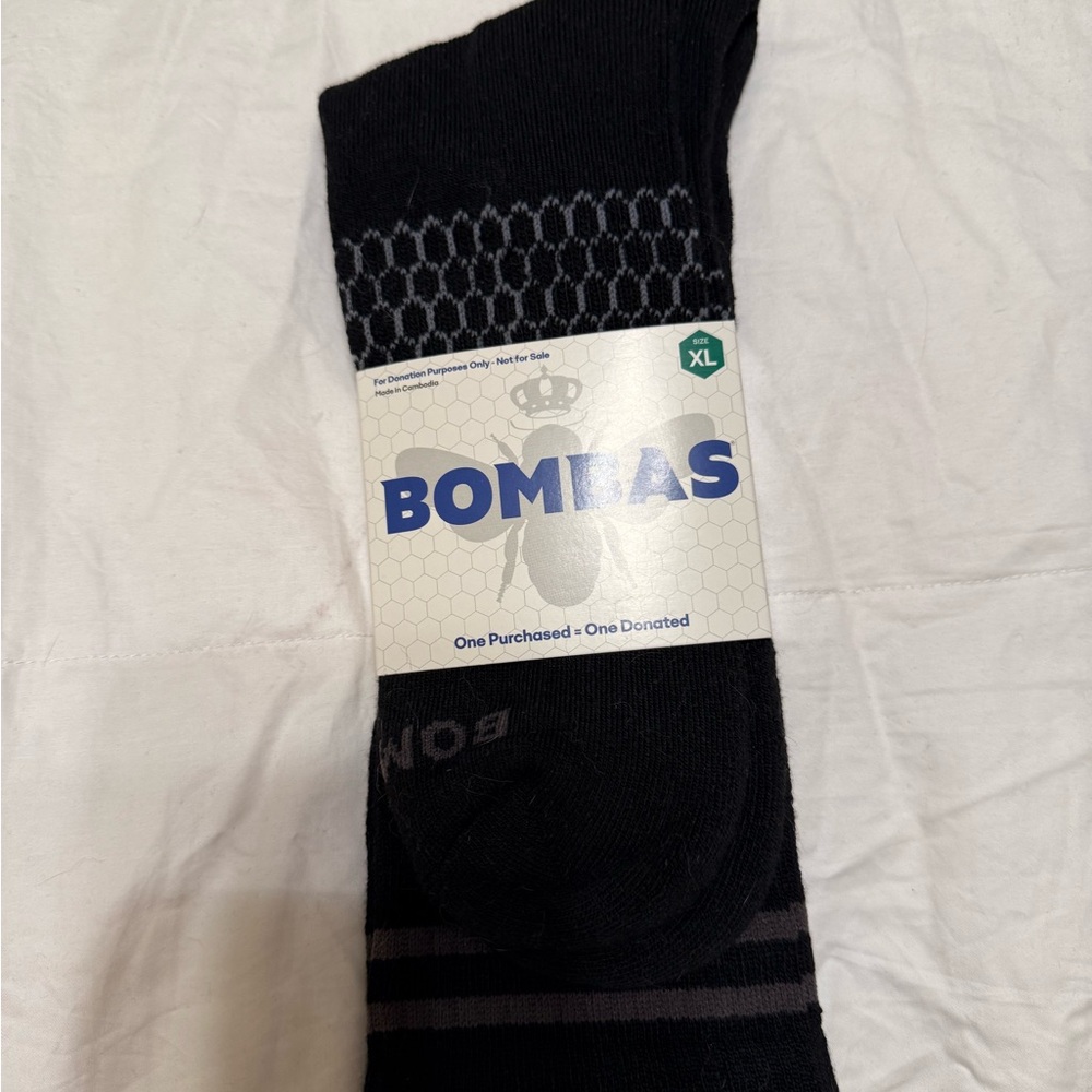 Bombas Men's Black Casual Socks